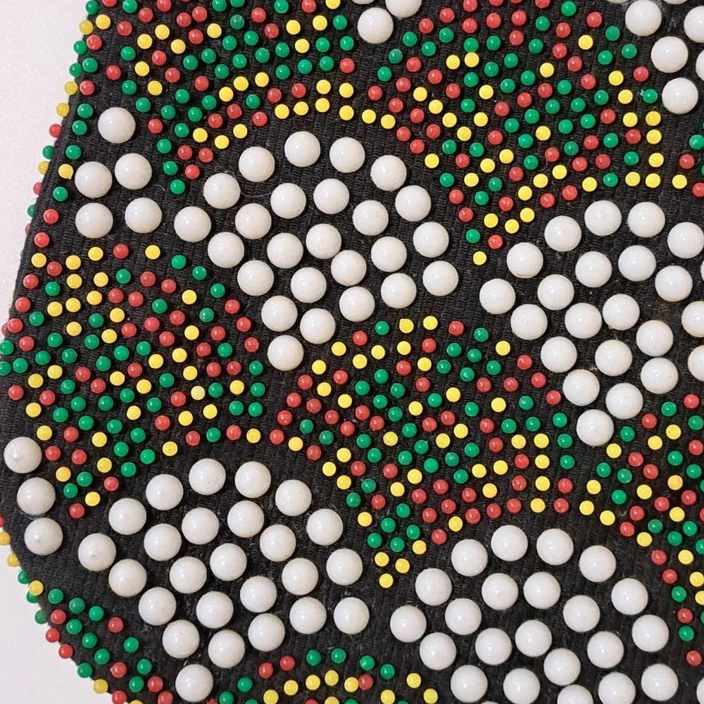 Vintage Multi-Colored Beaded Hobo Bag